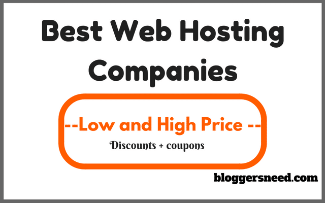 Best web hosting companies for small businesses and bloggers
