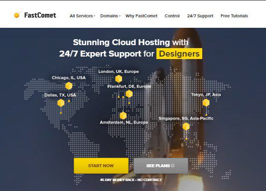 FastComet - Best web hosting service for blog