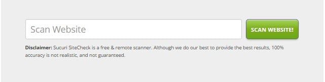 sucuri online scanner