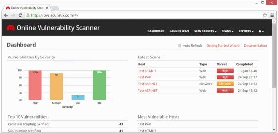 vulnerability scanner online