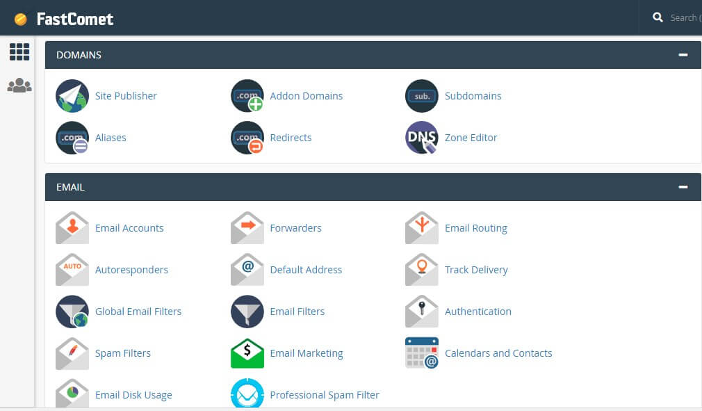 Fastcomet cpanel