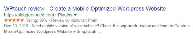 google rich snippets