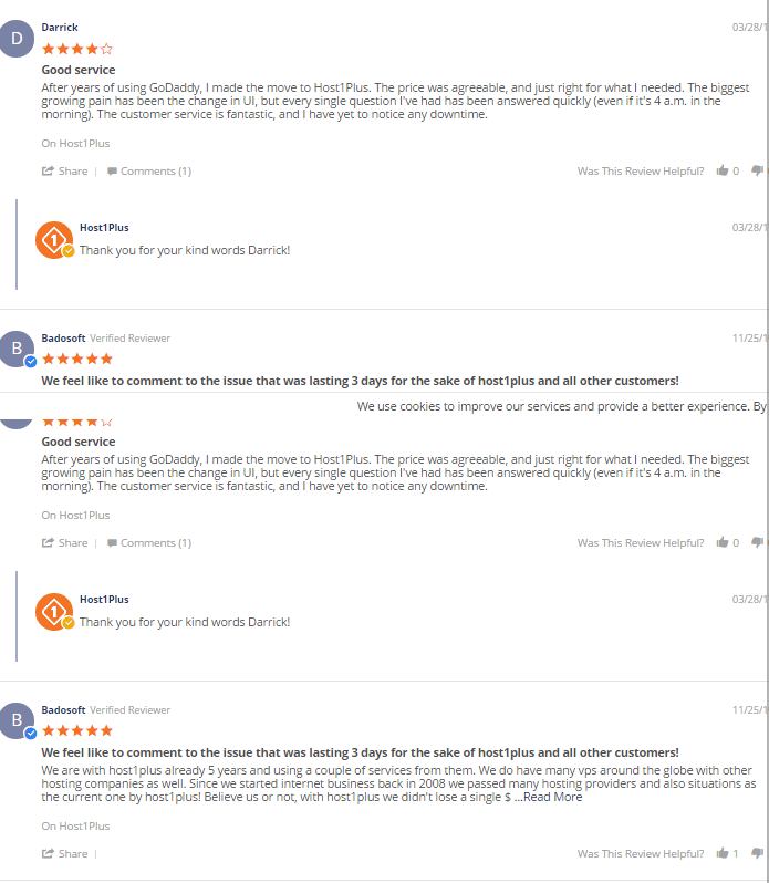 Host1plus web hosting review - customer reviews host1plus