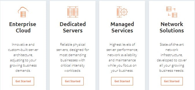 Host1plus product services