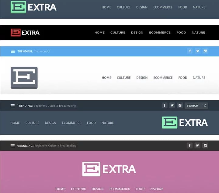 Custom headers design