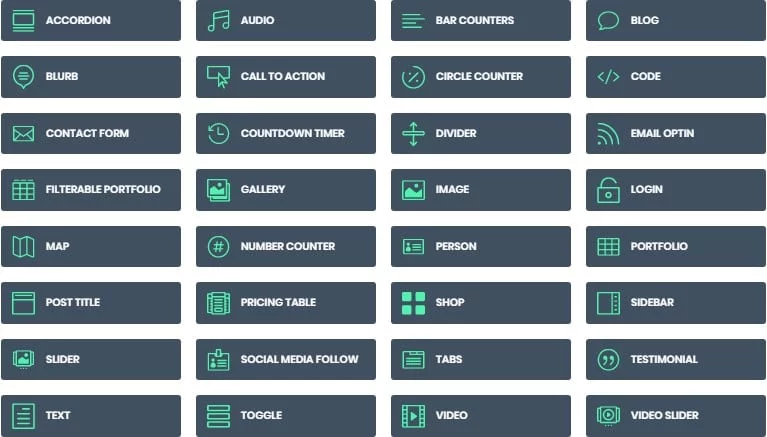 Divi website builder