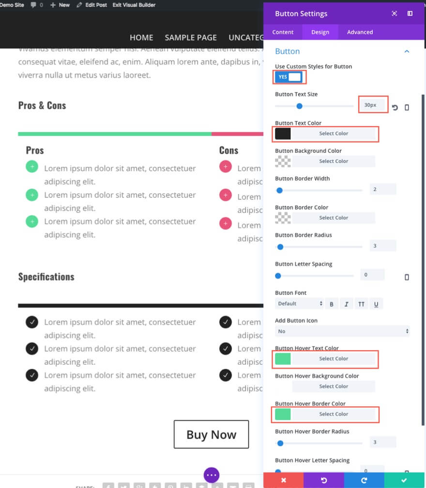 Extra theme rating features