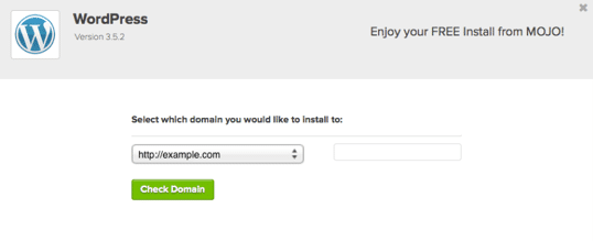 mojo wordpress check domain