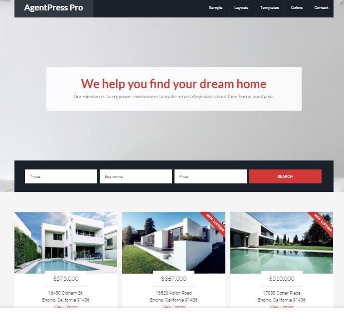 Agentpress pro Studiopress theme