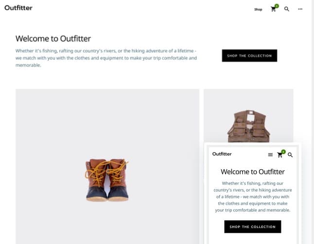 Outfitter pro image from best genesis theme