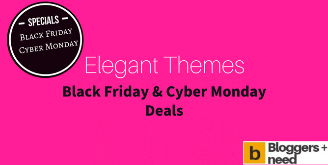 Elegant Themes Black Friday Deal
