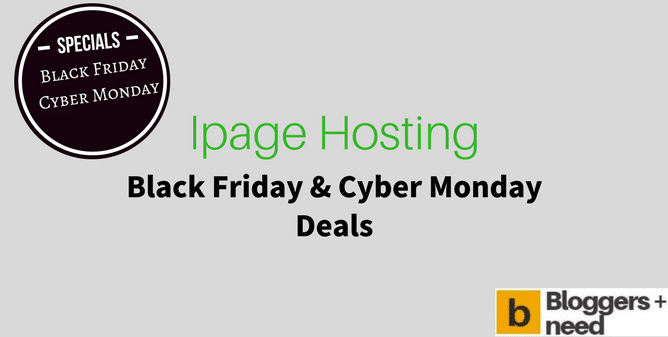 Ipage black friday deals cyber monday deals