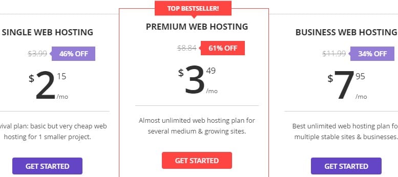 Hostinger plans pricing