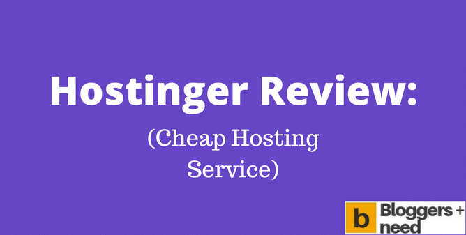 My hostinger review