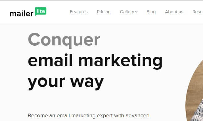 Best email marketing software - mailer lite