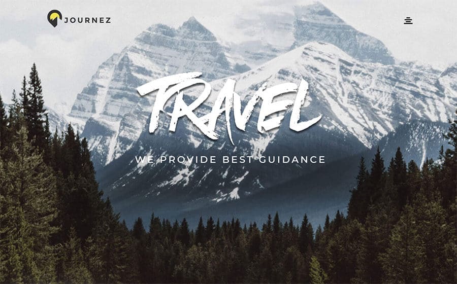 Journez for best travel blog theme