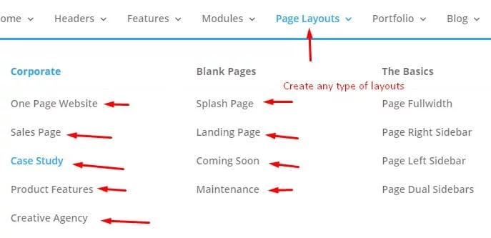 Divi visual builder layout pack library interface