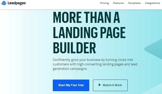 Leadpages is the best Sales Funnel Builder for Small Business