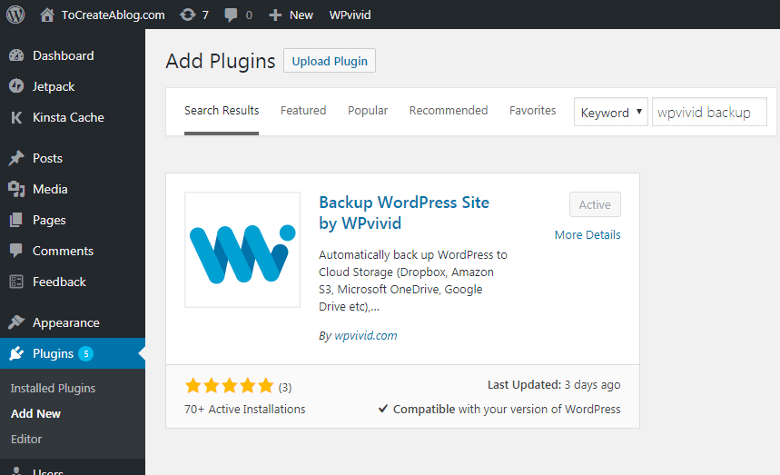 Searching plugin in WordPress