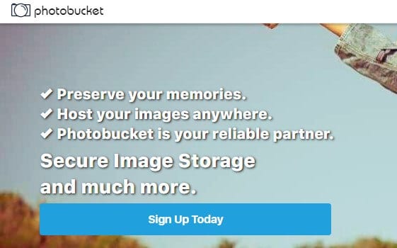 Image hosting websites - photobucket