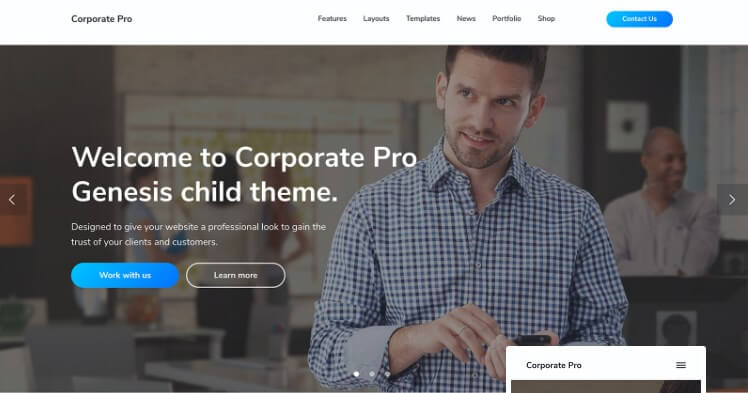 Top wordpress theme_corporate pro