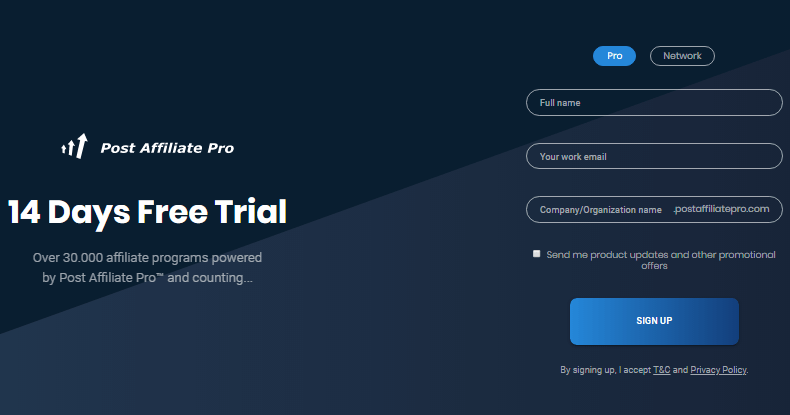 Post affiliate pro free trial