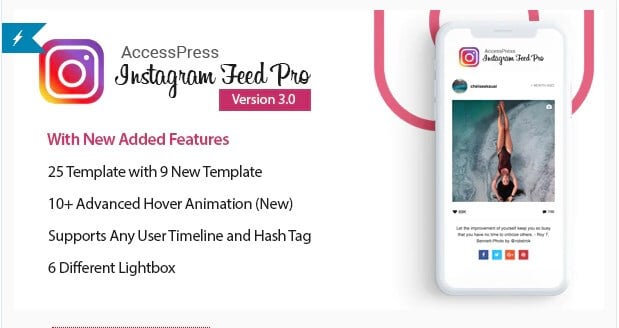 Accesspress instagram feed pro