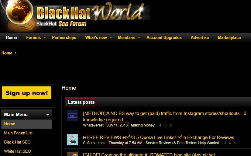 Blackhatworld forum