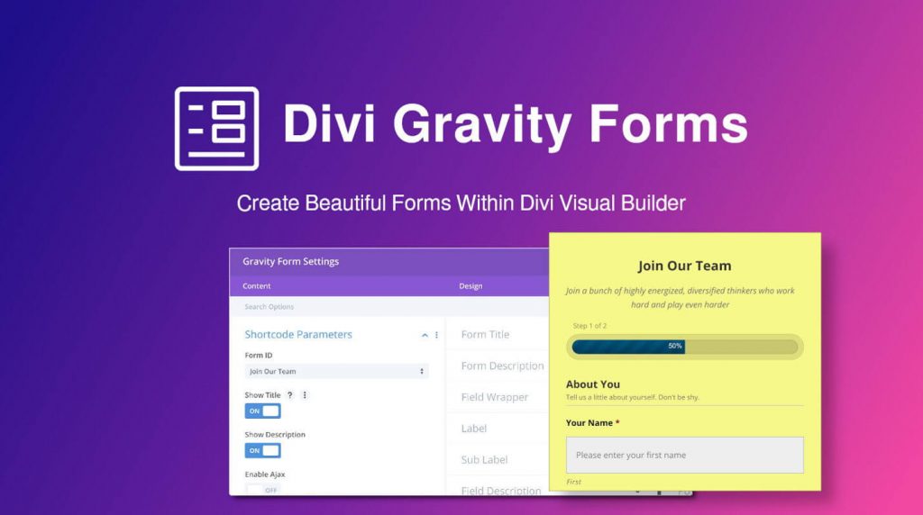 Divi Gravity Forms