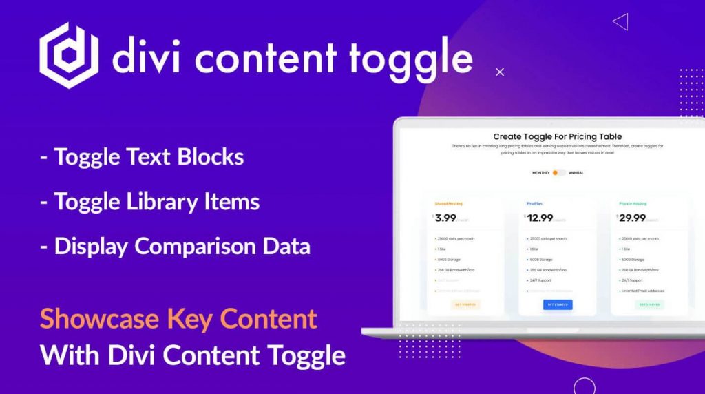 Divi content toggle