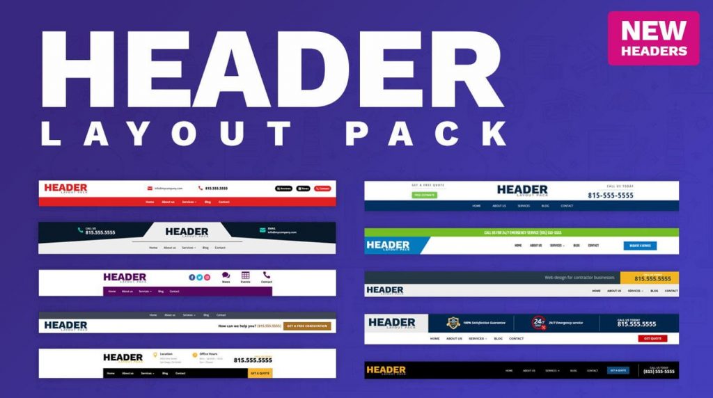 Header layout pack