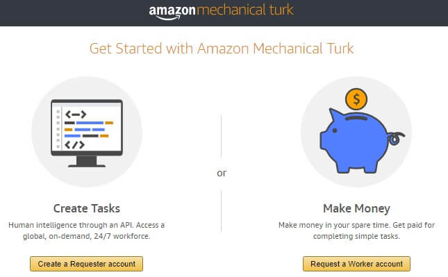 mturk by Amazon for Best Online Money Earning Sites