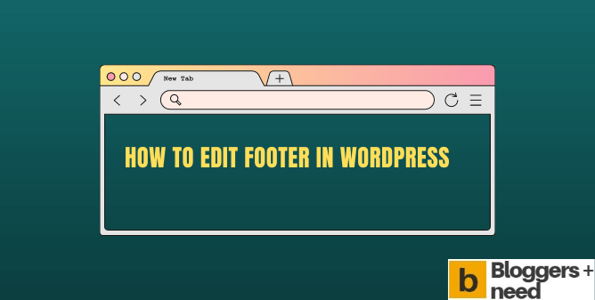 How to edit footer in wordpress