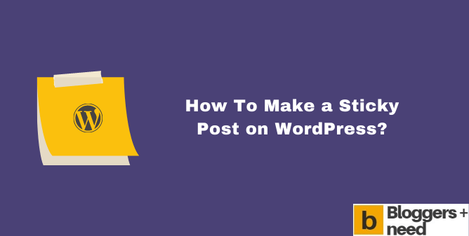 How to make a sticky post on wordpress