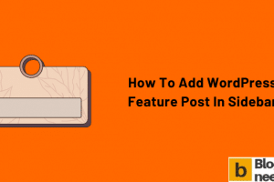 How to add WordPress Feature Post in Sidebar