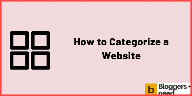 How to categorize a website