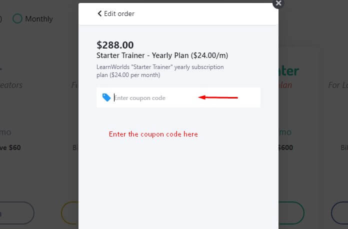 learn worlds coupon code box