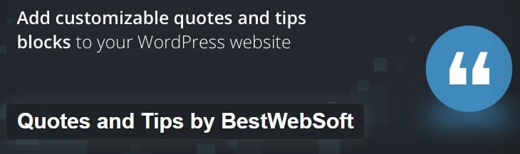 quotes and tips plugin from WordPress