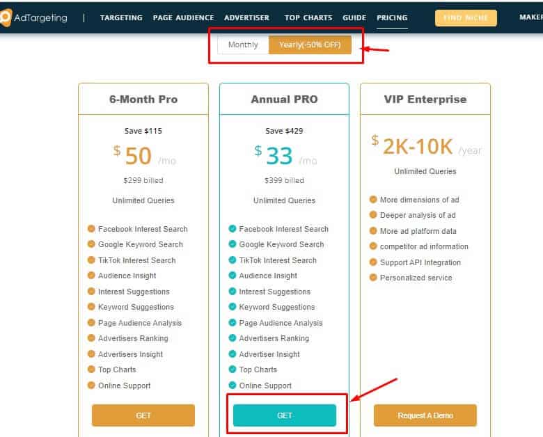 Adtargeting yearly plan 50 off coupon