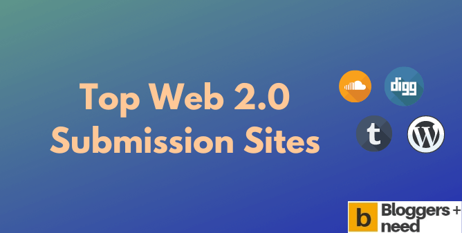 Top Web 2.0 Submission Sites