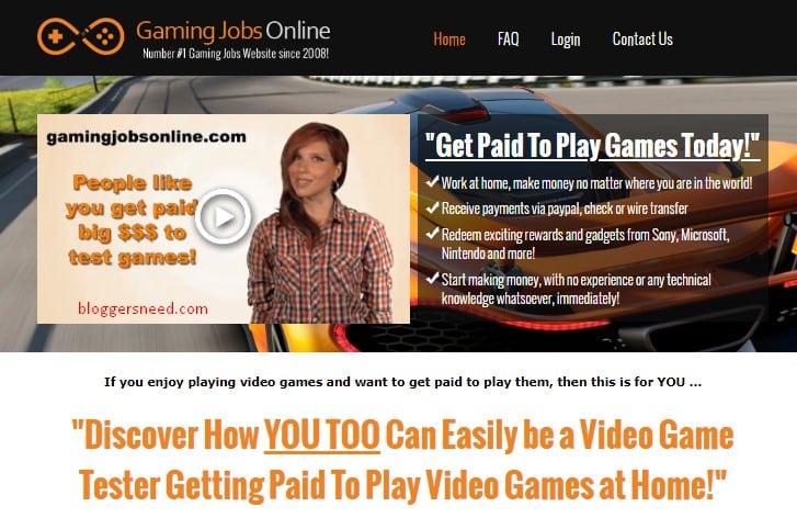 Gaming jobs online