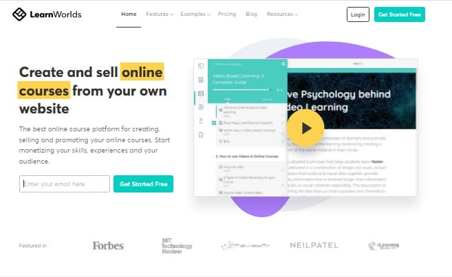 Learn for best create and sell online courses platforms