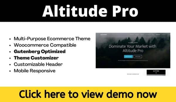 Altitude pro WordPress ecommerce theme