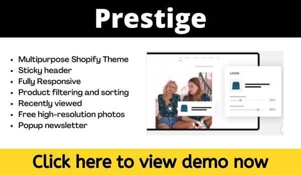 Prestige Shopify theme
