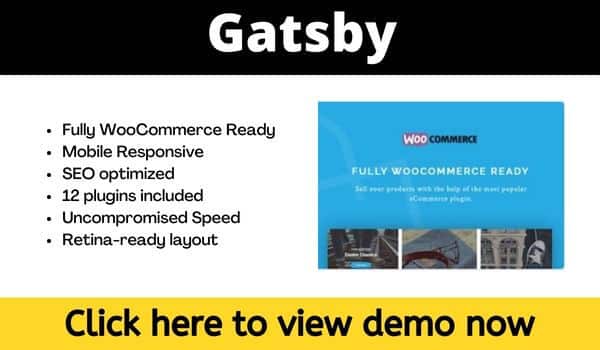 Gatsby ecommerce theme wordpress