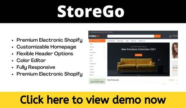 Storego shopify ecommerce theme