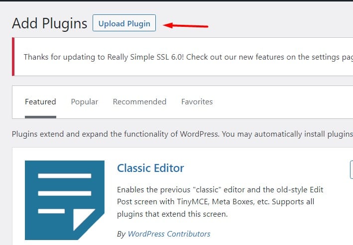 upload plugin