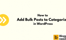 How to Add Bulk Posts to Categorize in WordPress