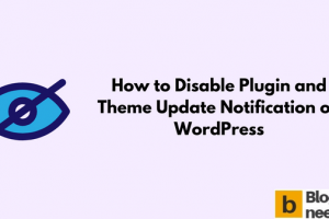How to Disable Plugin & Theme Update Notification on WordPress