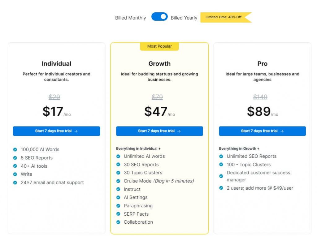 plan and pricing